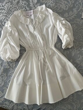 Carolina Herrera Women’s White Ruffled Collar Cotton